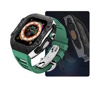Kit de modification de luxe , pour ultra 49 mm , kit de bande de montre en caoutchouc à coffre à co-basse en fibre de carbone , pour 8 7 6 5 4 SE 45 mm 44 mm Remplacement de mise à niveau