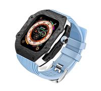 Kit de modification de luxe , pour ultra 49 mm , kit de bande de montre en caoutchouc à coffre à co-basse en fibre de carbone , pour 8 7 6 5 4 SE 45 mm 44 mm Remplacement de mise à niveau