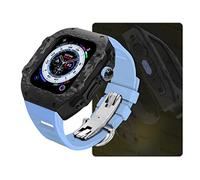 Kit de modification de luxe , pour ultra 49 mm , kit de bande de montre en caoutchouc à coffre à co-basse en fibre de carbone , pour 8 7 6 5 4 SE 45 mm 44 mm Remplacement de mise à niveau