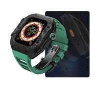 Kit de modification de luxe , pour ultra 49 mm , kit de bande de montre en caoutchouc à coffre à co-basse en fibre de carbone , pour 8 7 6 5 4 SE 45 mm 44 mm Remplacement de mise à niveau