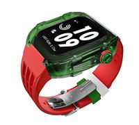 Kit de modification de montre transparent de luxe ， pour la bande 45 mm 44 mm Case de montre + sangle de montre ， pour Iwatch 8/7/6/5/4 / SE ACCESSOIRES MOD