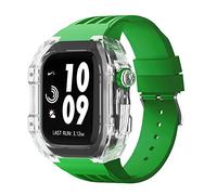 Kit de modification de montre transparent de luxe ， pour la bande 45 mm 44 mm Case de montre + sangle de montre ， pour Iwatch 8/7/6/5/4 / SE ACCESSOIRES MOD