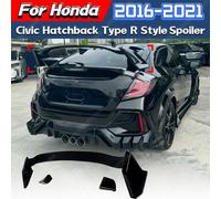 Kit de Modification du corps de l'aile supérieure du coffre, diffuseur de becquet arrière de Style R, pour Honda Civic Hatchback 2016 2017 2018 2019 2020 2021 White Spoiler