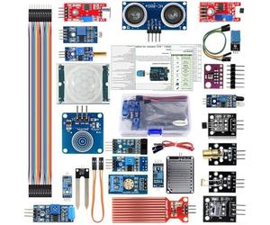 Kit de module de capteur 22 en 1 pour Arduino pour Raspberry Pi avec tutoriel compatible avec STM32 pour débutants en électronique, apprentissage et expérimentation