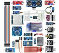Kit de module de capteur 22 en 1 pour Arduino pour Raspberry Pi avec tutoriel pour l'apprentissage électronique comprenant 22 modules de capteur essentiels