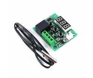 Kit de module de commande pour thermostat numérique W1209 12 V, régulateur de température programmable avec sonde de capteur pour systèmes de refroidissement de chauffage, incubateur d'aquarium