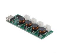 Kit de module d'humidificateur à 4 canaux avec 4 plaques d'atomiseur de 4 à 5 µm, carte de contrôle 5 V/2 W pour aromathérapie et diffuseurs de parfum USB (A)