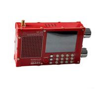 Kit de module radio haute sensibilité TEF6686 DP-666 bande complète pour tuner FM AM ondes courtes écran LCD 7,1 cm Projet scientifique éducatif (rouge)