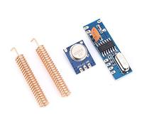 Kit De Module Sans Fil Ask, STX882 SRX882 Antenne à Ressort 433 MHz Combinaison De Module Récepteur émetteur-récepteur Sans Fil ASK Avec Antenne à Ressort En Cuivre(STX882+SRX882)