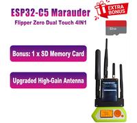 Kit de modules externes Flipper Zero Marauder 5G Version 433 MHz RF ESP32C5 avec modules GPS et écran 2,8 pouces pour l'analyse des signaux/données noir