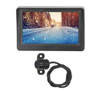 Kit de Moniteur de Caméra de Recul, 1080P Image Inversée Système de Vue Arrière de Voiture Universel 2 Entrées Vidéo Résistant aux Intempéries pour RVs Remorques Camions Pickups