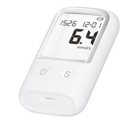 Kit de Moniteur de Glycémie Électrique avec 25 Bandelettes et Lancettes, Écran LCD