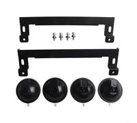 Kit de montage à ventouse pour Mini - Support de toit et pare-brise en alliage d'aluminium avec 4 ventouses puissantes pour voiture, toit ouvrant, fenêtre de toit (noir)