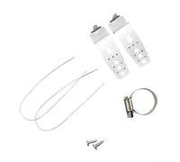 Kit de montage avant pour lave-vaisselle - Supports métalliques - Vis pour Bosch - Siemens - Pour appareils intégrés - Tenue stable