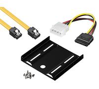 'Kit de Montage baytronic Cadre de Montage pour disques durs/SSD 2,5 "S sur Rails 3,5 Adaptateur Mounting Frame Support Einbaurahmen + 50cm SATA Kabel