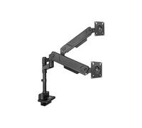 - Kit de montage (bras pour moniteur) - pour 2 écrans LCD - aluminium, acier - noir - Taille d'écran : 17"-34"