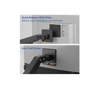 ACT - Kit de montage (bras pour moniteur) - pour 2 écrans LCD - aluminium, plastique, acier - noir Noir G