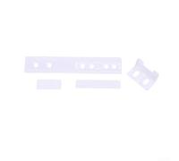 Kit de montage coulissant de porte de réfrigérateur intégré pour réfrigérateur - Support de fixation en plastique blanc - Blanc