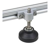 Kit de montage coussinets pied réglables, connecteur roulette, Code d'angle extrudé fixe for profil en aluminium 2020 3030 4040(30m8)