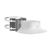 Kit de montage d'angle en métal robuste résistant aux intempéries pour caméra de sécurité Eufy SoloCam S340 avec housse de protection pour caméra de sécurité intérieure et extérieure (blanc)