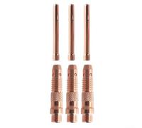 Kit de montage de 6 pinces Tig avec pinces de serrage de 1,6 mm, 2,4 mm, 3,2 mm et corps correspondants pour modèles de torche WP-17 WP-18 WP-26