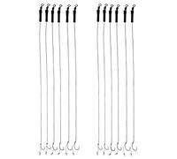 Kit de Montage de Cheveux pêche à la Carpe matériel pêche à la Carpe sans ardillon en Acier Inoxydable Anti n UD 12 pièces