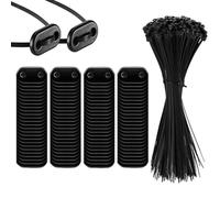 Kit de montage de clôture résistant aux intempéries | Support de clôture en PVC résistant aux UV pour jardin, balcon, balustrade, brise-vue extérieur