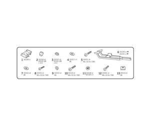 Kit de montage de coffre arriere SHAD pour Suzuki SV650/SV650X 2016-2025