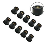 Kit de montage de pare-brise de moto, 10 écrous en caoutchouc M6 avec insert en laiton pour VTT et cadre de carrosserie, amortisseur de vibrations