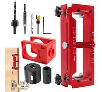 Kit de montage de porte - Gabarit de précision réglable en | Jauge de porte pour verrous, chevilles, montage, réparation, ferrures d'armoire, travail du bois, garage, abri de jardin,