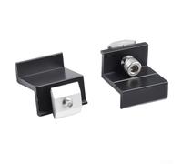 Kit de montage de rail de module solaire pour toits plats en alliage d'aluminium 6005 avec pinces d'extrémité et de milieu pour une installation sécurisée (lot 1 (pour 35 mm)