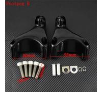 Kit De Montage De Repose-Pieds De Passager Arrière De Moto Cnc,Pédale Noire Pour Harley Sportster Xl Iron 883 1200 72 48 2000-2021 2022 - Type Footpeg B 2000-2013