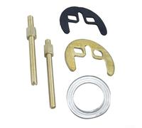 Kit de montage de robinet de cuisine en laiton et caoutchouc avec boulon M8, rondelle, joint, écrous et plaque de clé - pour fixation de robinet mitigeur d'évier, bricolage prune