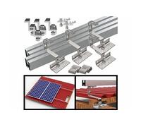 Kit de montage de toit pour 1 panneau solaire - REVOLT - Surimposition de toiture - 200 W/h - 1 panneau