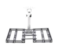 Kit de Montage de Toit Satellite rectangulaire, Rotatif à 360 degrés avec réglage d'inclinaison à 160 degrés, Installation sans perçage, Support d'antenne en Acier Inoxydable pour