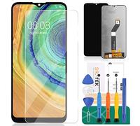 Kit de montage d'écran LCD de rechange pour Motorola Moto G8 Power Lite XT2055, film trempé, colle et outils Noir