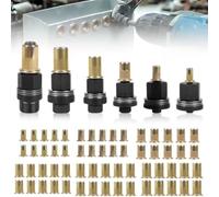Kit de montage d'écrou de rivet manuel pour réparation de métaux comprenant 6 mandrins et 60 écrous M3-M10