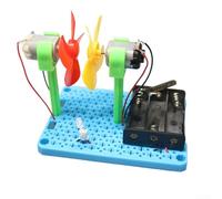 Kit de montage d'éolienne mains sur les enfants pour découvrir les principes des énergies renouvelables et les compétences mécaniques en utilisant des composants en plastique (pas de gradation)