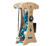 Kit de montage d'horloge 3D, 91 pièces, facile à assembler avec engrenages et pendule, temps de fonctionnement unique 5 à 10 minutes, idéal pour les amateurs de mécanique et de physique