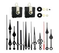 Kit de montage d'horloge à monter soi-même avec 2 secondes mouvements silencieux et 5 pointeurs métalliques pour projets d'horloge murale (B)