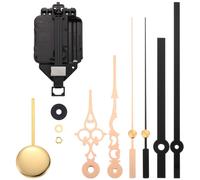 Kit de montage DIY pour mécanisme d'horloge à pendule à quartz avec 2 paires d'aiguilles et pendule, mécanisme de remplacement à monter soi-même