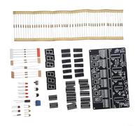 Kit de montage électronique avec fonction horloge numérique 6 bits pour enseigner les principes de soudure et de conception de circuits (pièces)