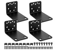 Kit de Montage en Rack 19", Kit de Montage en Rack Oreilles de Rack Réglable de 14 à 30 mm Universelles, compatibles avec Netgear TRENDnet Cisco D-Link HP, Largeur de Montage de 10,6" à 19" (90mm)