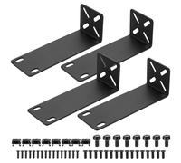 Kit de Montage en Rack 19", Kit de Montage en Rack Oreilles de Rack Réglable de 14 à 30 mm Universelles, compatibles avec Netgear TRENDnet Cisco D-Link HP, Largeur de Montage de 10,6" à 19" (143 mm)