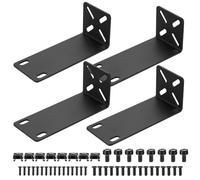 Kit de Montage en Rack 19", Kit de Montage en Rack Oreilles de Rack Réglable de 14 à 30 mm Universelles, compatibles avec Netgear TRENDnet Cisco D-Link HP, Largeur de Montage de 10,6" à 19" (108 mm)