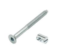 Kit de montage en vis et écrou transversal - Remplacement pour 100108, 100514 - Compatible avec cadre de lit IKEA MALM, armoire PAX, rangement BESTA