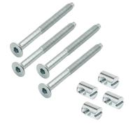 Kit de montage en vis et écrou transversal - Remplacement pour 100108, 100514 - Compatible avec cadre de lit IKEA MALM, armoire PAX, rangement BESTA
