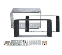 Kit de montage encastré double DIN pour MAN TGX modèles à partir de 2007 Noir/aspect caoutchouc
