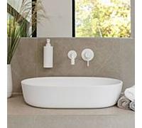 Kit de montage final Herzbach Deep White 23.203754.1.07 210 mm, mitigeur lavabo encastré, blanc mat