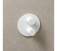 Kit de montage final Herzbach Deep White 23.500550.1.07 pour 1 consommateur, thermostat encastré, blanc mat